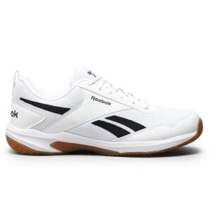 Reebok Men's Badminton Shoes Cushioned Non-Marking Indoor Sports Shoes for Men | Lightweight Flexible Court Shoe | Badminton, Tennis & Indoor Sports | Courtflex M